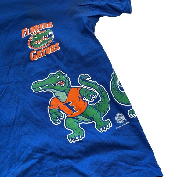Vintage 1990s Tennessee River Gold Florida Gators Double Sided Tshirt XL RAH RAH - Picture 3 of 7
